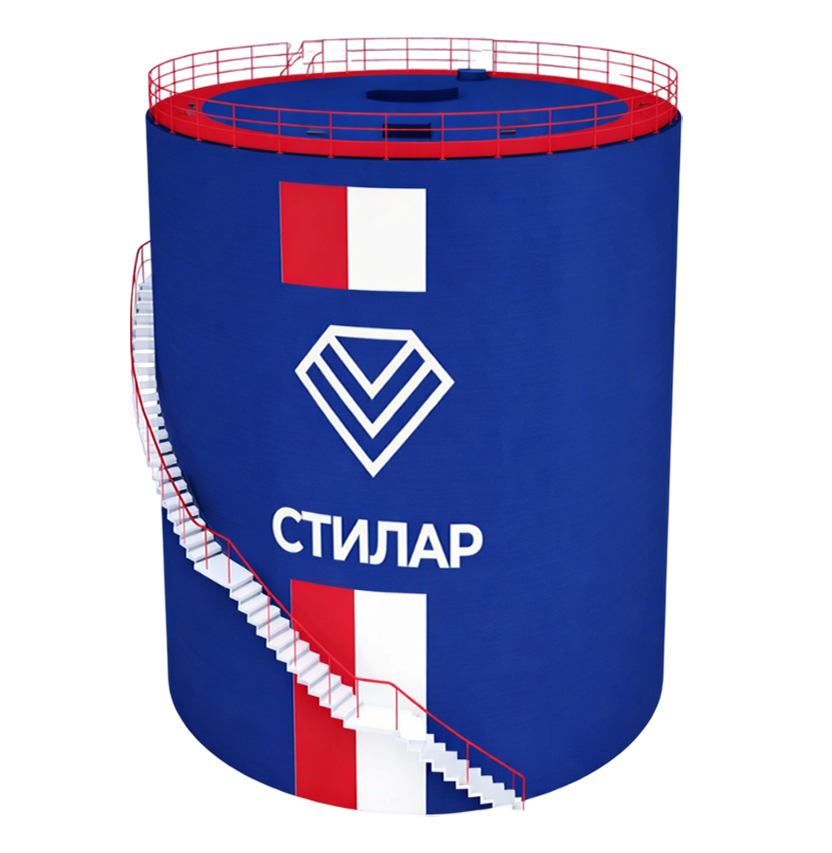 Цельносварной резервуар РВС  75 м³ от завода-производителя